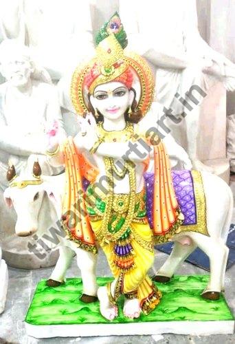 Marble Gopal Krishna Statue