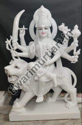 White Marble Durga Mata Statue