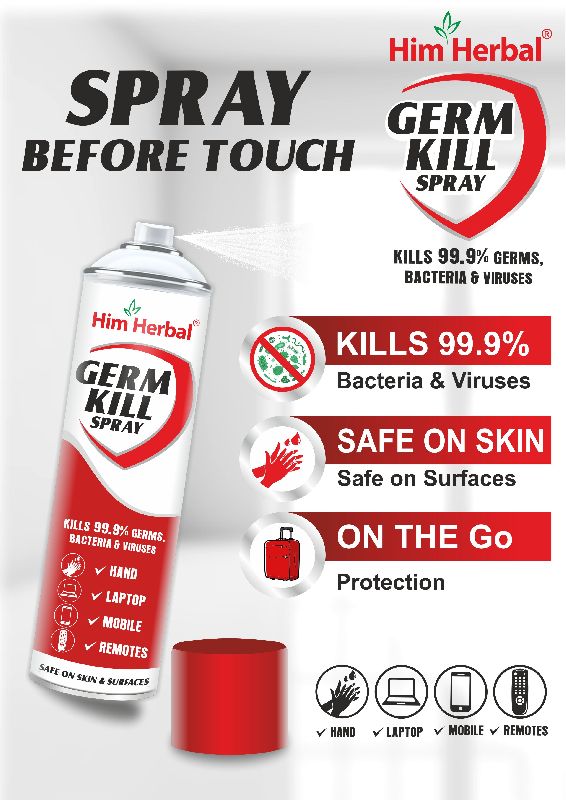 Him Herbal Germ Kill Hand Sanitizer Spray