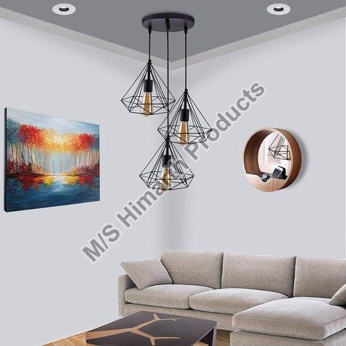 Iron Wire Ceiling Lamp