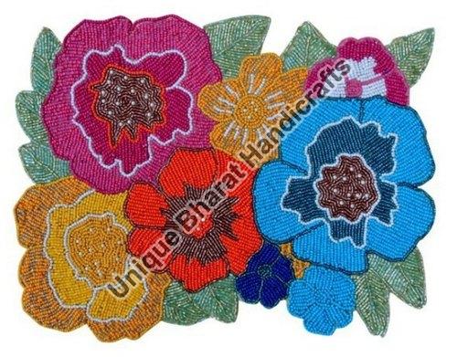 16X12.5 Inch Glass Beaded Table Mat