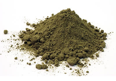 Green seaweed powder