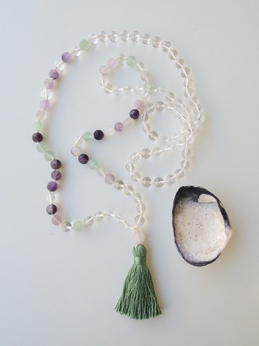 Multi Fluorite Japa Mala