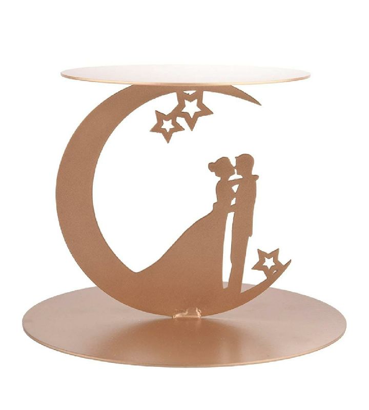 Couple Design Spacer Tier Display Wedding Metal Cake Stand Cake Decoration