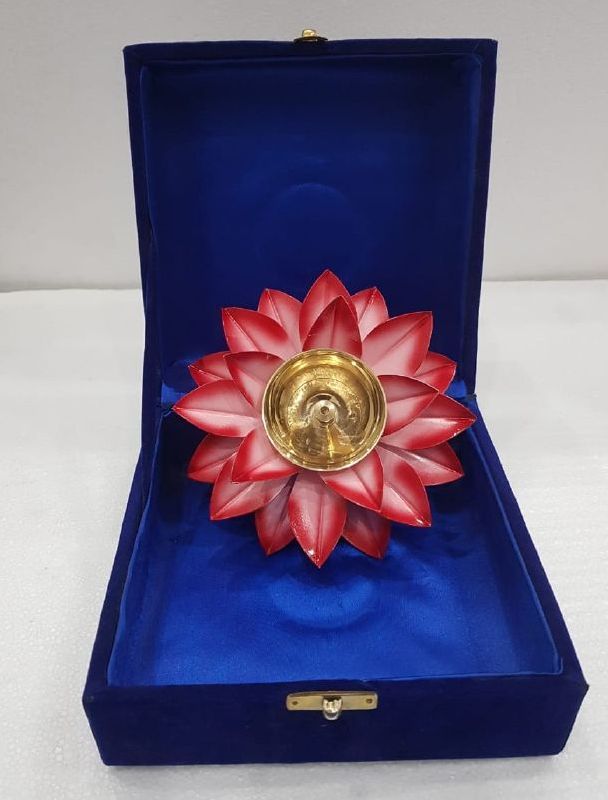 Lotus Shape Diya with gifting Boxes