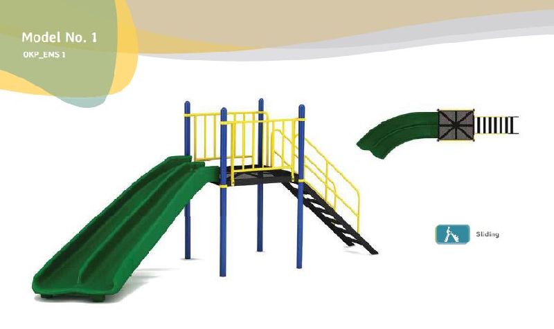 Model No.1 Economy Funstation Series Playground Slide and Swing Set