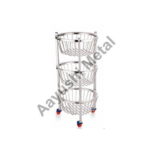 Round Fruit and Vegetable Trolley
