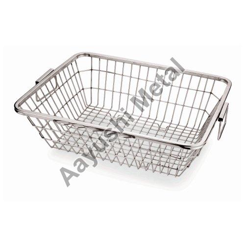 Stainless Steel Rectangular Fruit Basket