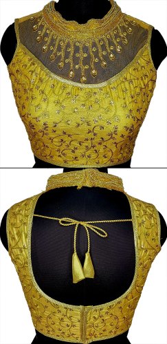 Gold-2 Hand Collar Blouse
