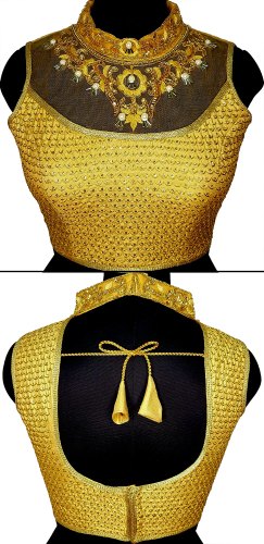 Gold-3 Hand Collar Blouse