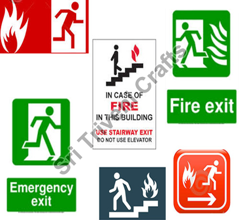 Fire Exit Sign Sticker