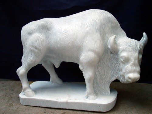Marble Bull Statue