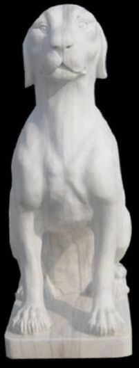 Marble Dog Statue
