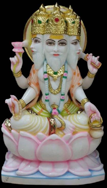 Marble Lord Brahma Statue