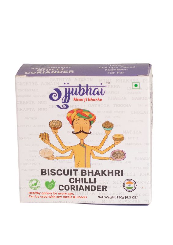 Gujjubhai Chilli Corainder Biscuit Bhakri