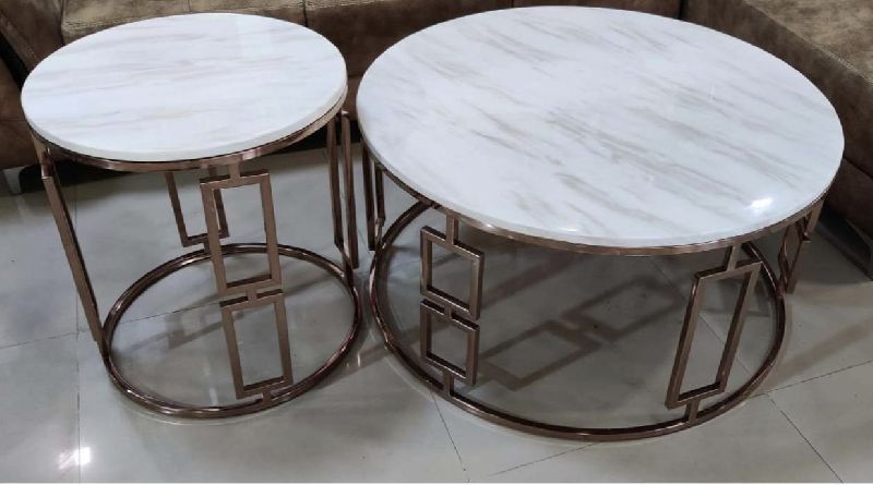 Stainless Steel Marble Table