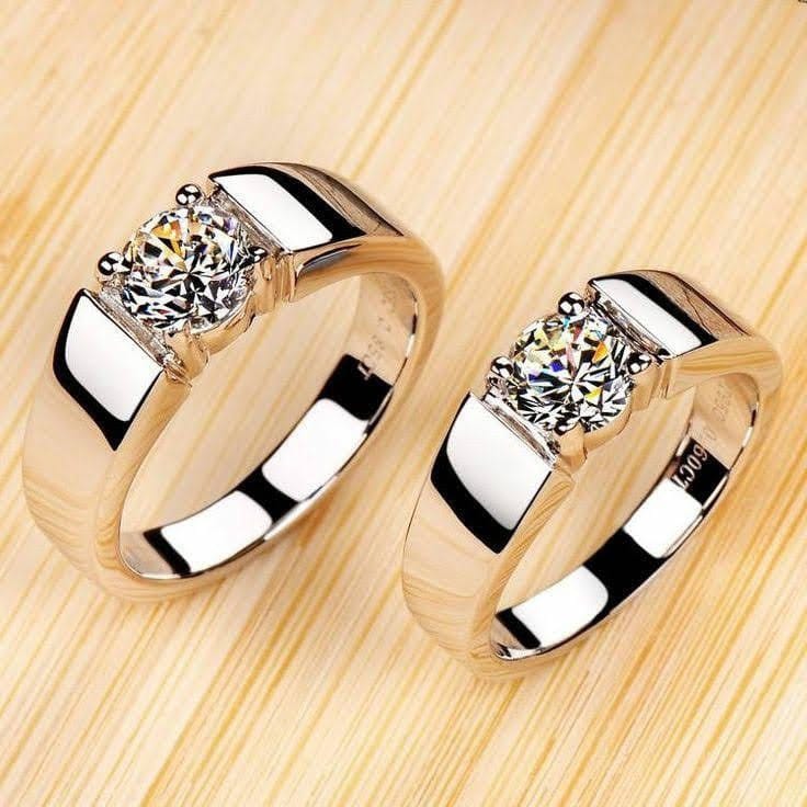Couple Real Diamond Ring