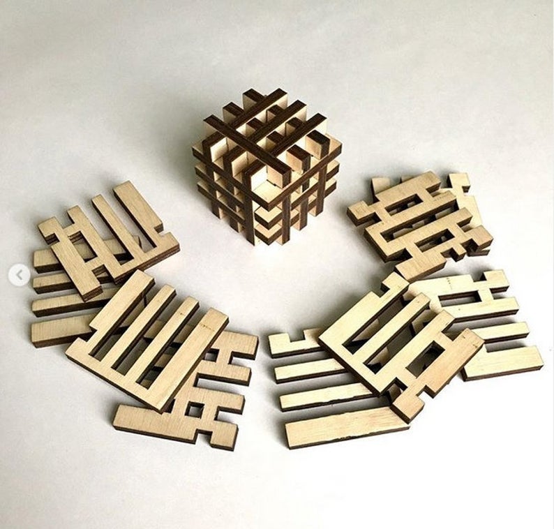 Nine Piece Cube Puzzle