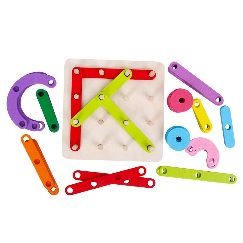 Wooden Letter and Number Construction Activity Set