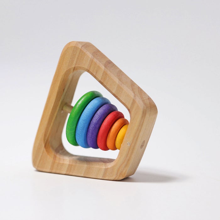 Wooden Pyramid Rattle