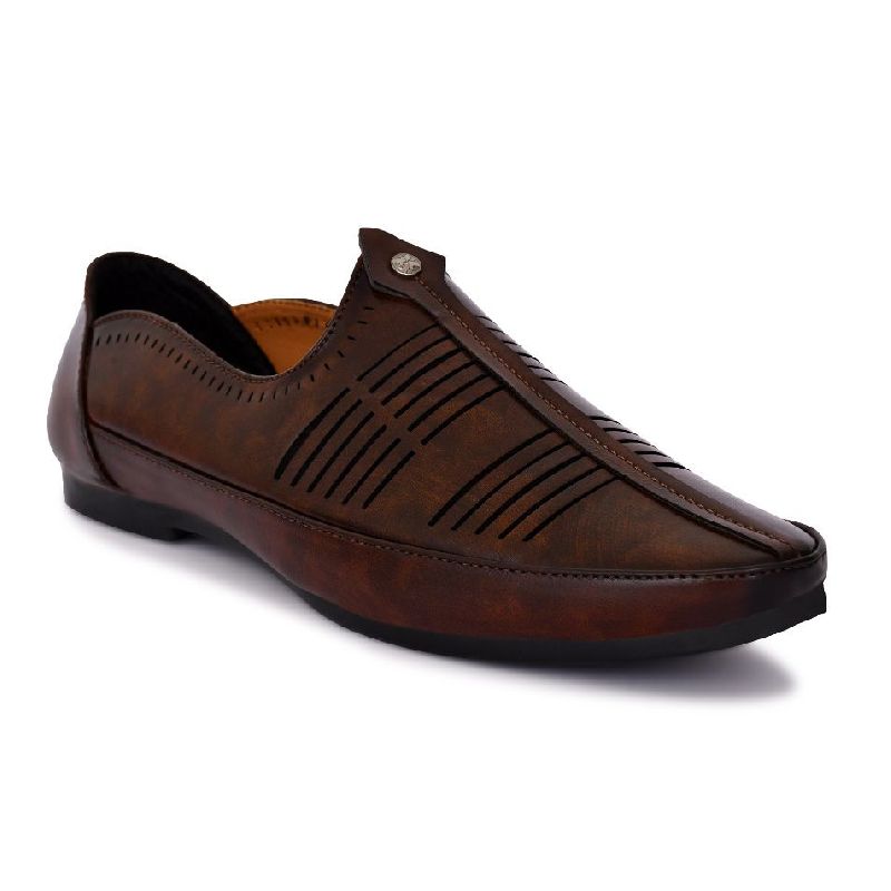 Men\'s Brown Nagra Loafer Shoes