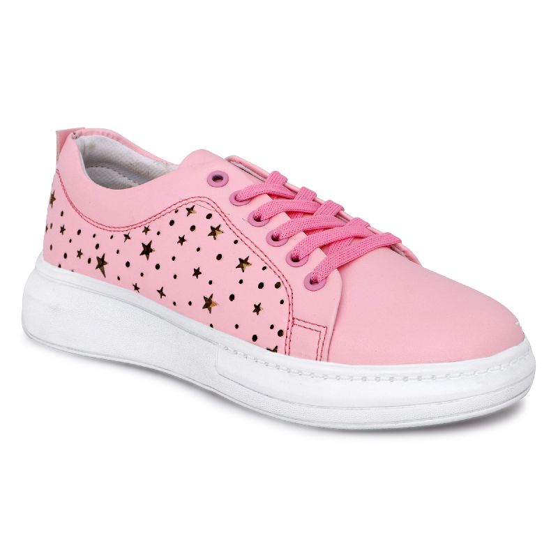 Ladies Pink Canvas Shoes