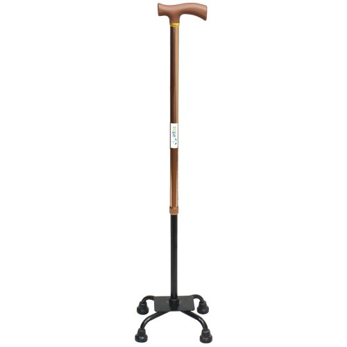 Height Adjustable Walking Stick with 4 Legs