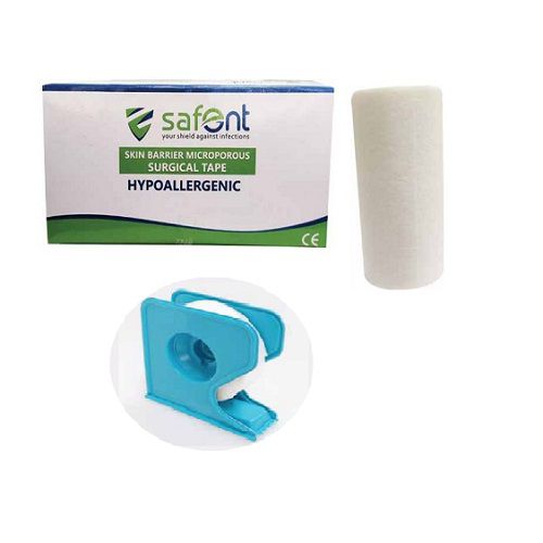 Safent Surgical Paper Tape with Cutter
