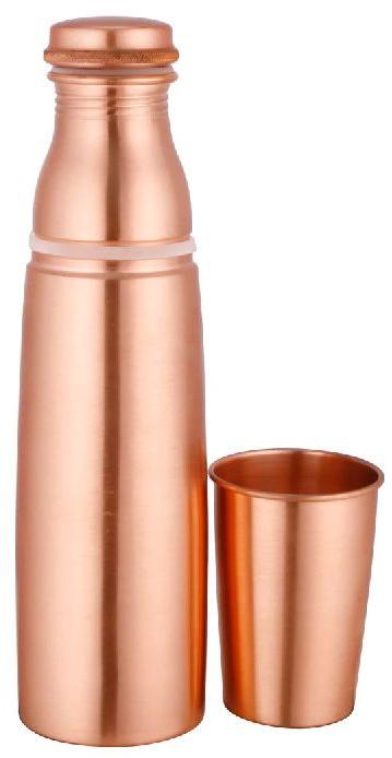 Copper Bottle & Glass Set