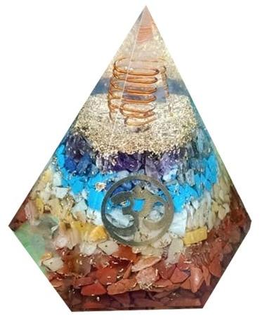 Six Facet Diamond Orgone Pyramid