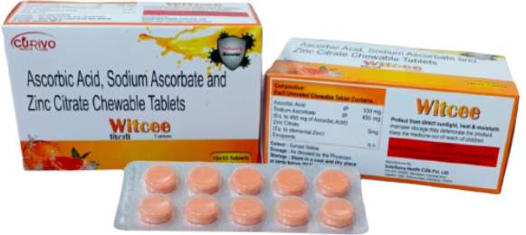 Ascorbic Acid, Sodium Ascorbate And Zinc Citrate Chewable Tablets