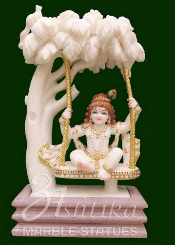 Marble Bal Krishna Statue