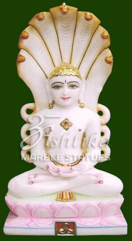 Marble Jain Mahaveer Statue