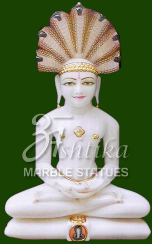 Marble Parshwanath Statue