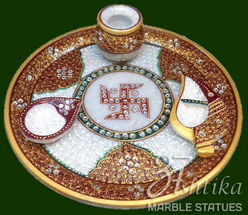 Marble Pooja Thali