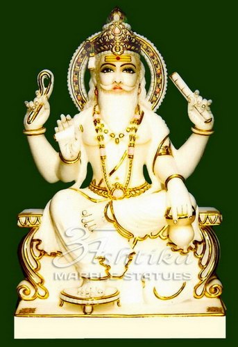 Marble Vishwakarma Statue