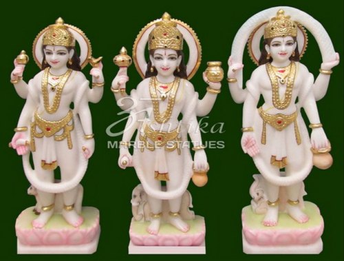 Marble Yam Kuber Varun Statue