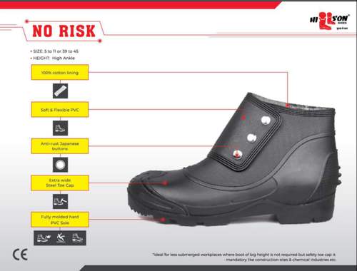 Hillson No Risk Button Safety Shoes