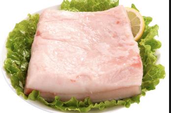 Raw Pork Fat Strip