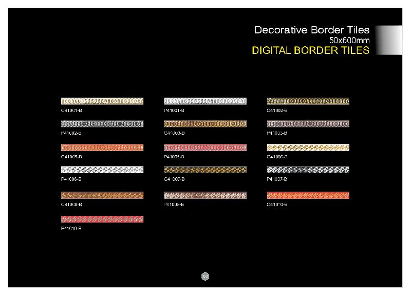 50x600mm Digital Border Tiles