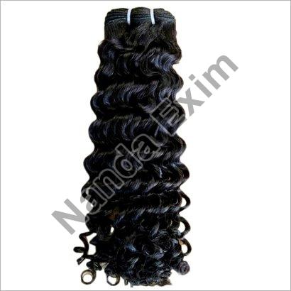 Machine Weft Natural Human Curly Hair