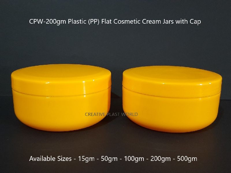 200gm Plastic Cosmetic Cream Jar