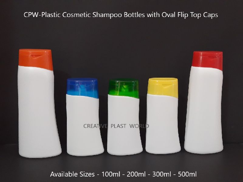 Plastic Cosmetic Shampoo Bottles