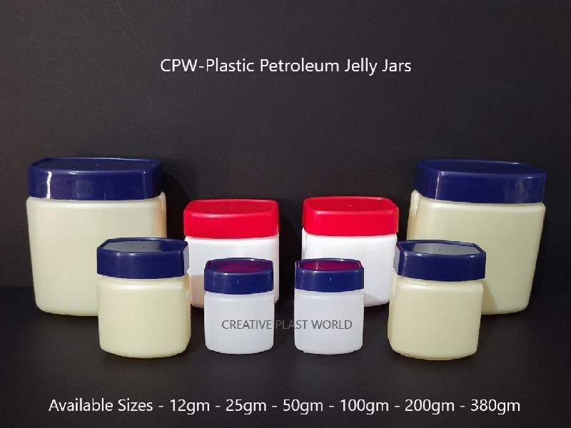 Plastic Petroleum Jelly Jar
