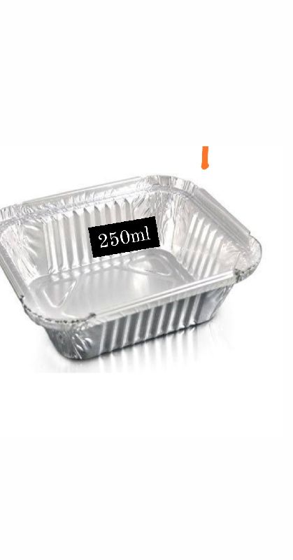250ml Silver Foil Food Container