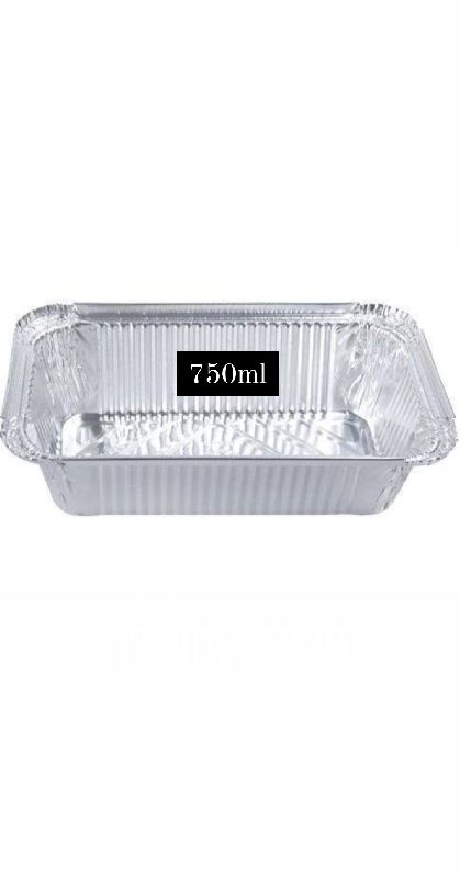 750ml Silver Foil Food Container