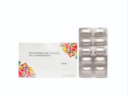 Ferrous Bisglycinate Folic Acid Zinc Cyanocobalamin Tablets