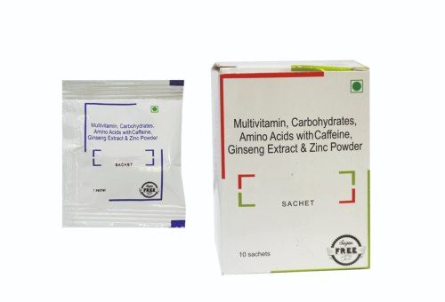 Multivitamin Carbohydrates Amino Acids With Caffeine Ginseng Extract and Zinc Powder