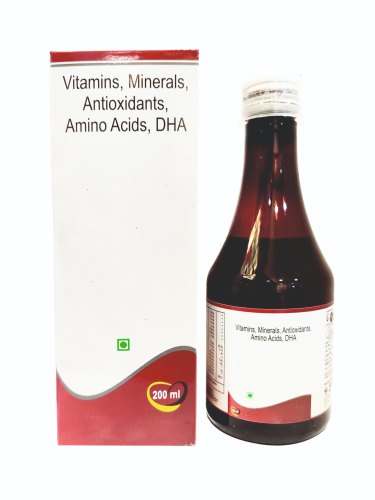 Vitamins Minerals Antioxidants Amino Acids DHA Syrup