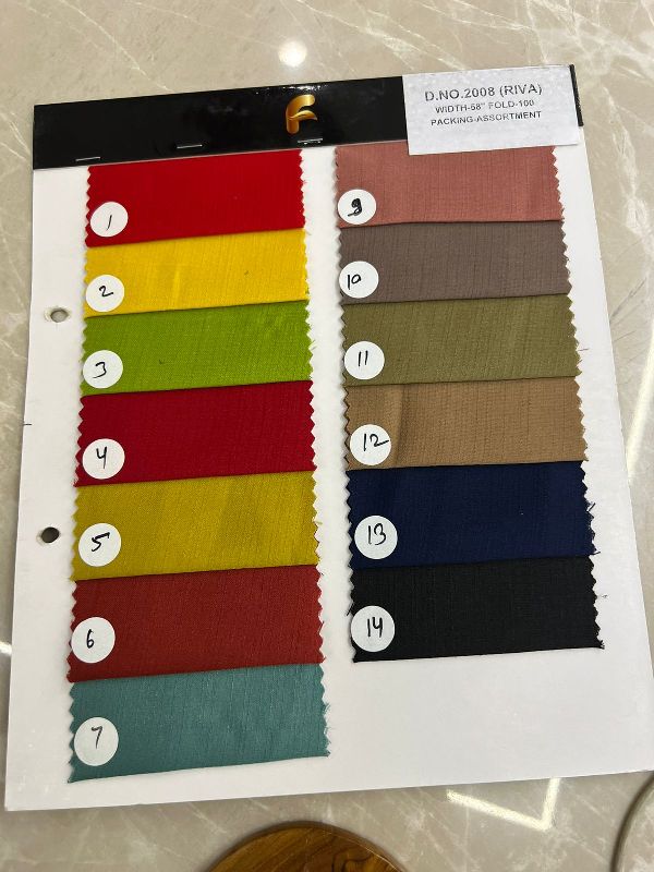 D.NO. 2008 Plain Polyester Fabric